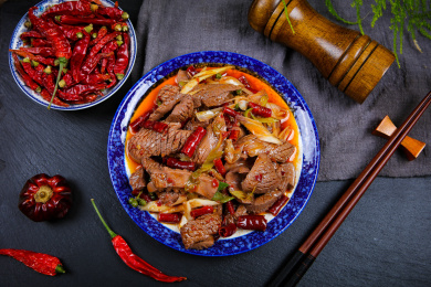 香辣美味的下酒菜炒腰花