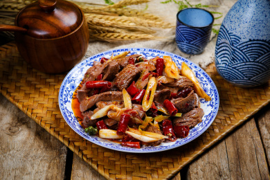 美味特色菜爆炒腰花