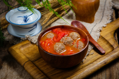 美味家常菜番茄烩牛肉丸
