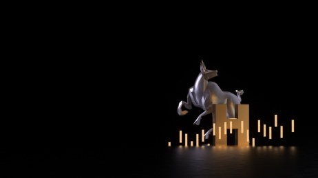 3D渲染港股投资概念插图