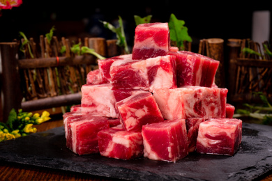 新鲜牛肉，澳洲和牛，牛肉粒，牛肉