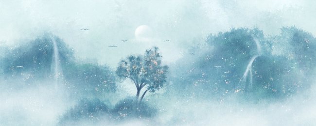 中国风意境山水画