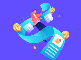 人物查询金融账单矢量插图