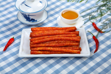 传统零食素肉面筋辣条