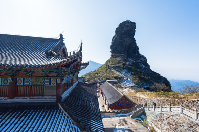 贵州铜仁梵净山山顶的承恩寺