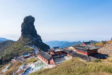贵州铜仁梵净山的新金顶与承恩寺