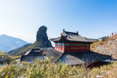 贵州铜仁梵净山的新金顶与承恩寺