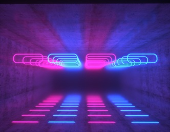 科幻未来光效空间