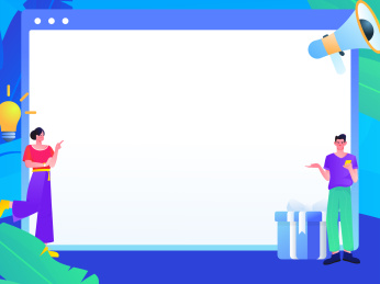 互联网公告告示模板矢量创意扁平插画