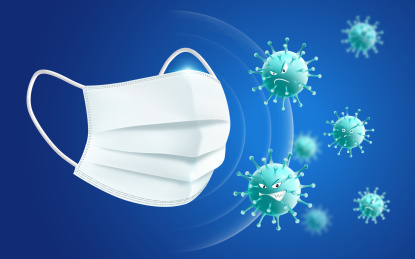 防疫新冠病毒白色口罩