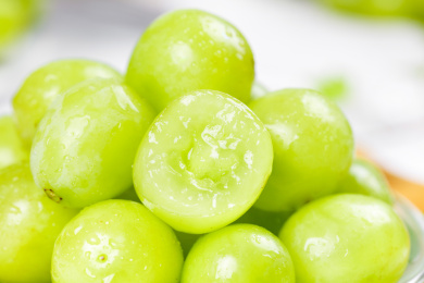 一堆新鲜香印青提