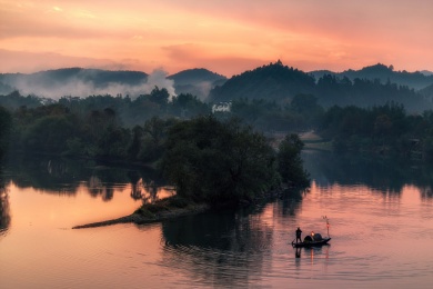 中国江西婺源月亮湾