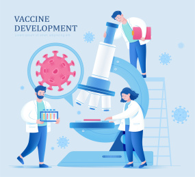 新冠肺炎疫苗研发团队插图