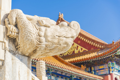 北京故宫排水设计龙头蚣蝮排水孔