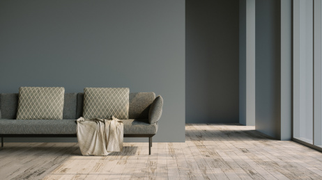 3d渲染家居室内设计题材客厅的沙发