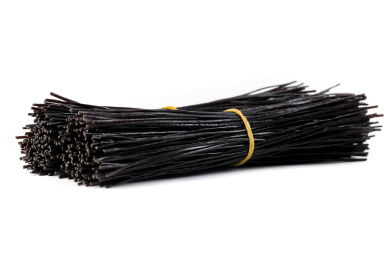 白底上放着两把九寨沟蕨根粉