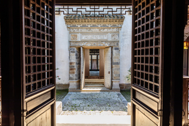 中国江苏苏州西山岛东村古村徐家祠堂