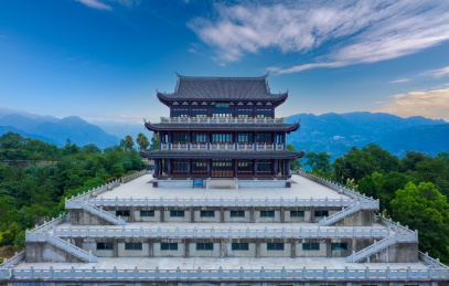 中国浙江杭州建德市古镇城楼