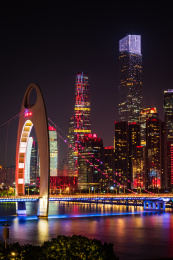 中国广东省广州市猎德大桥