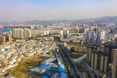 航拍云南大理市区