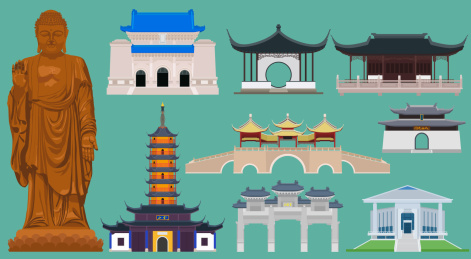 江苏旅游地标古建筑