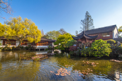 杭州西湖郭庄景点