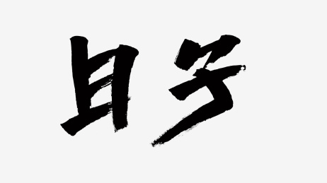 中国风书法汉字字体设计日子