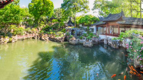 中国上海豫园的大假山