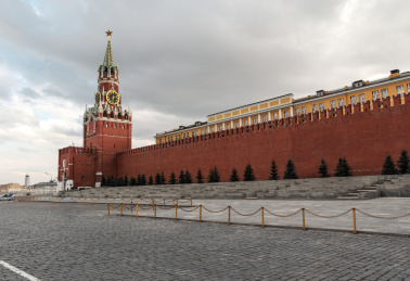 俄罗斯冬季莫斯科红场和克里姆林宫