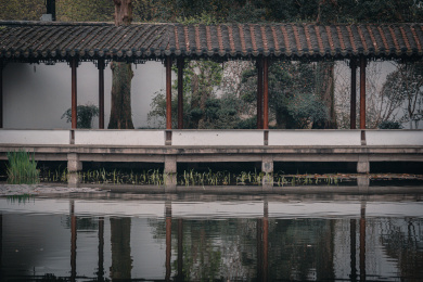 中国浙江杭州西湖郭庄园林景观