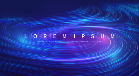 矢量抽象线圈时尚科技感海报