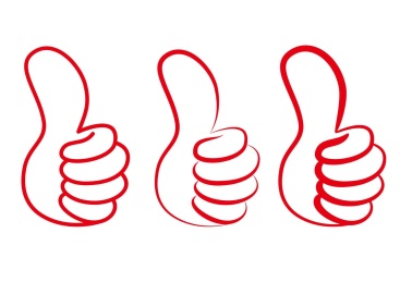 大拇指手绘矢量插画