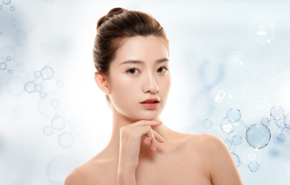 医美整容亚洲美女概念图