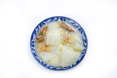 中餐传统美食菜肴咸鸭煮萝卜