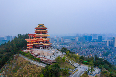 广东省佛山市南海区展旗峰生态公园展旗楼航