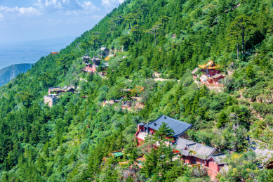 中国山西大同北岳恒山古建筑群