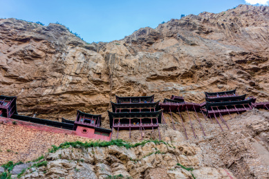 中国山西大同北岳恒山悬空寺