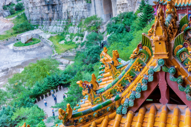 中国山西大同北岳恒山悬空寺