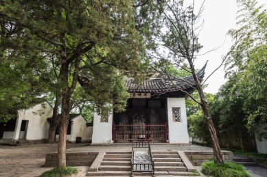 中国苏州虎丘山的御碑亭