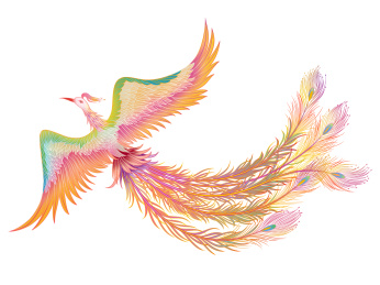 龙凤呈祥结婚插画图案元素