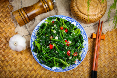 家常菜炒时蔬菠菜