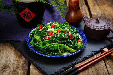 家常菜炒时蔬菠菜