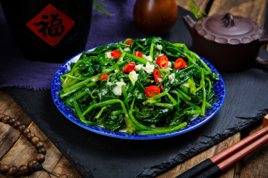 家常菜炒时蔬菠菜