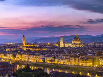 意大利佛罗伦萨的日落