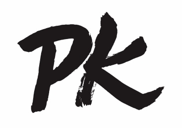 PK英文毛笔字手写矢量字形