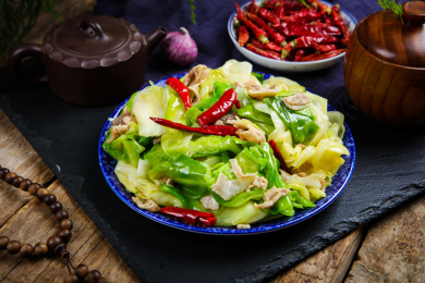 美味菜肴小吃手撕包菜