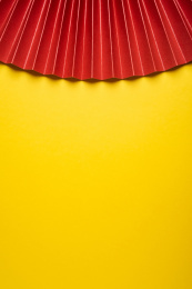 红色纸扇时尚海报背景 