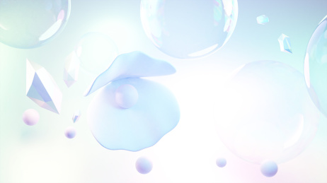 贝壳和珍珠的梦幻背景