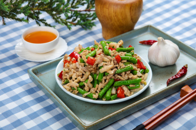 菜肴美食豇豆小炒肉