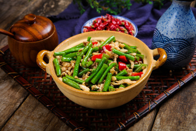 菜肴美食豇豆小炒肉